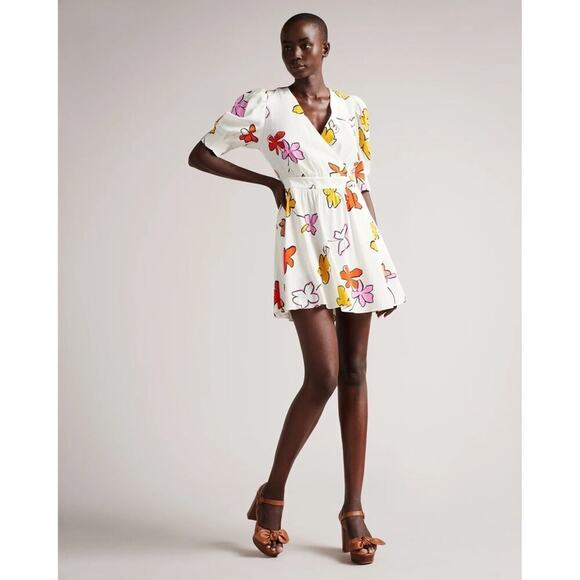 NEW Ted Baker Wesllie Mini Dress Sz 1/4 - Picture 12 of 13